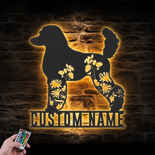 Dog Led Metal Sign – Wix Decor