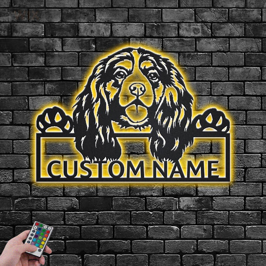 Dog Led Metal Sign - Wix Decor