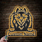 Dog Led Metal Sign - Wix Decor