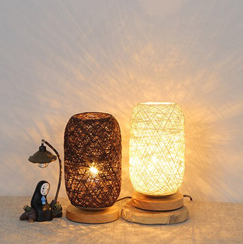 LED Remote Control Decorative Desk Lamp USB Wooden Art Atmosphere Light Wedding Home Bedroom Dinner Party Home Decor