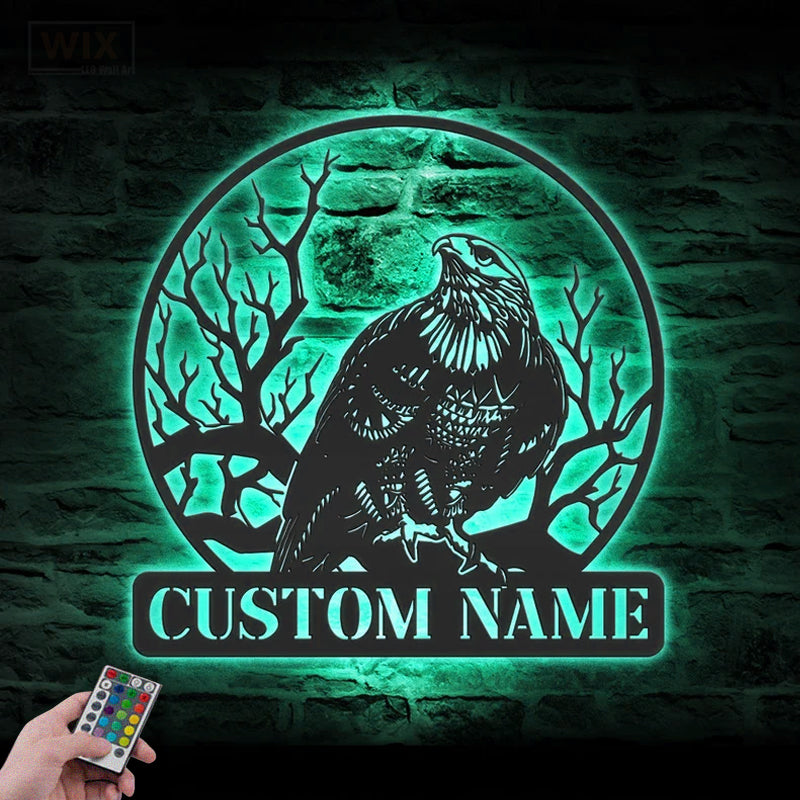 Eagle Led Metal Sign – Wix Decor