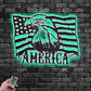 Eagle Led Metal Sign - Wix Decor 