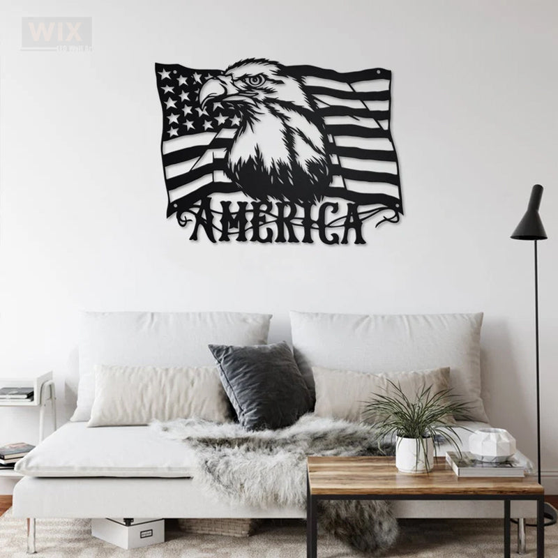 Eagle Led Metal Sign - Wix Decor 