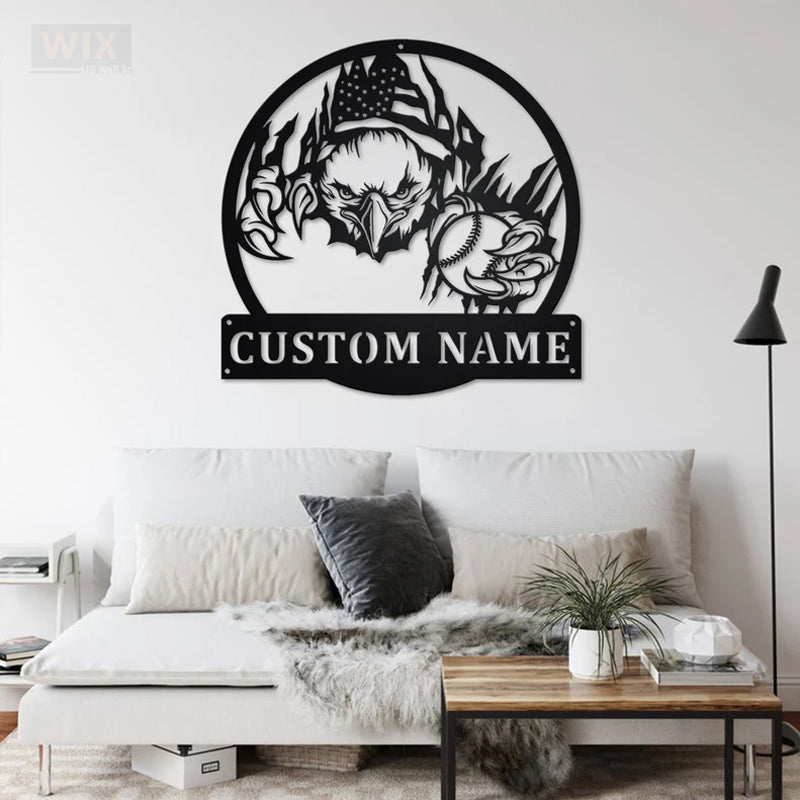 Eagle Led Metal Sign - Wix Decor