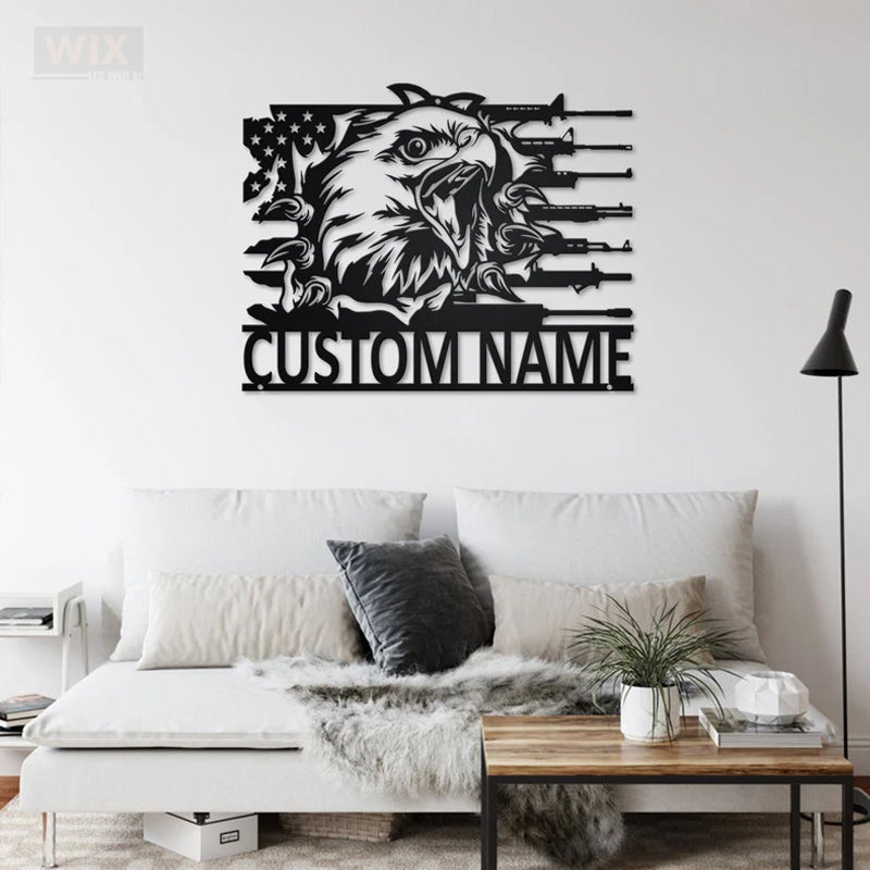 Eagle Led Metal Sign – Vinamaker