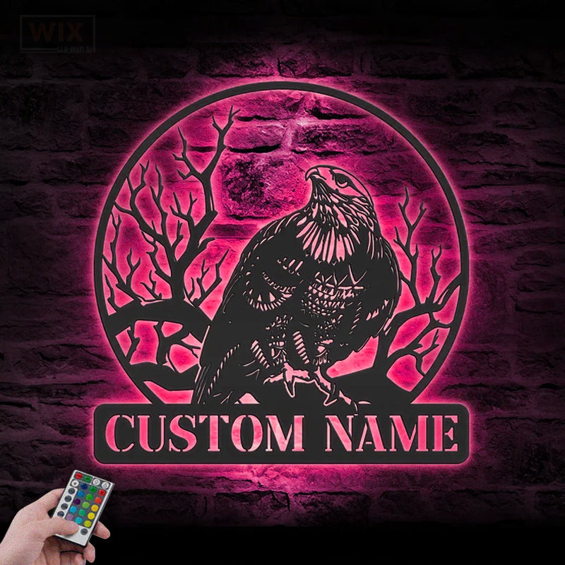 Eagle Led Metal Sign – Wix Decor