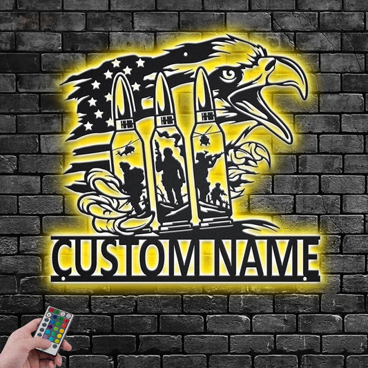 Eagle Led Metal Sign – Vinamaker