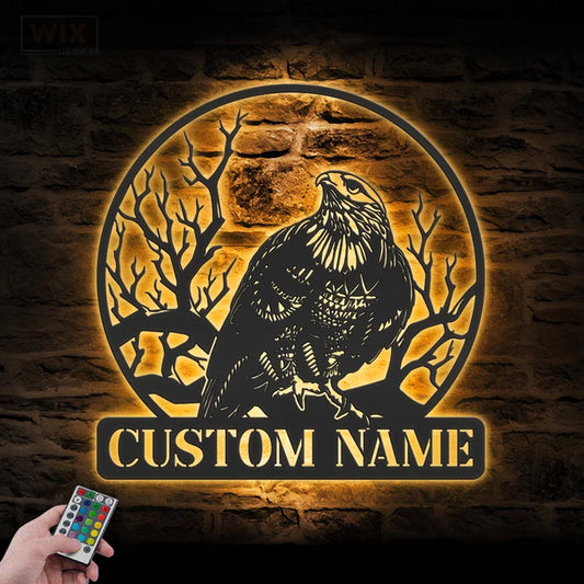 Eagle Led Metal Sign – Wix Decor