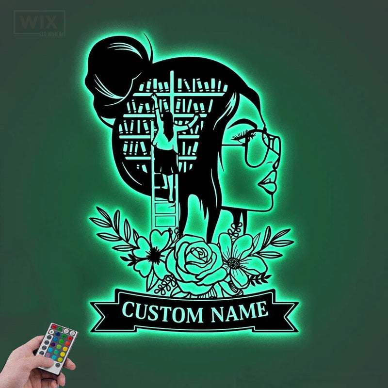 Flower Led Metal Sign – Wix Decor