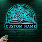 Flower Led Metal Sign – Wix Decor