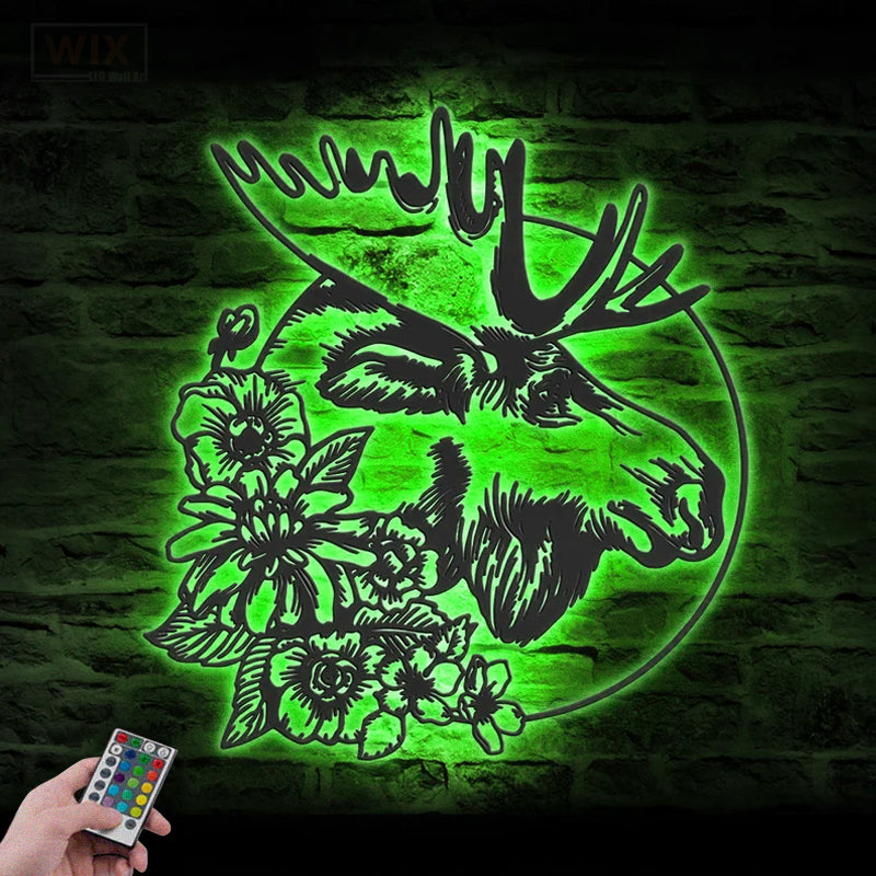 Flower Led Metal Sign – Vinamaker