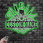 Flower Led Metal Sign – Wix Decor