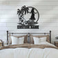 Flower Led Metal Sign - Wix Decor