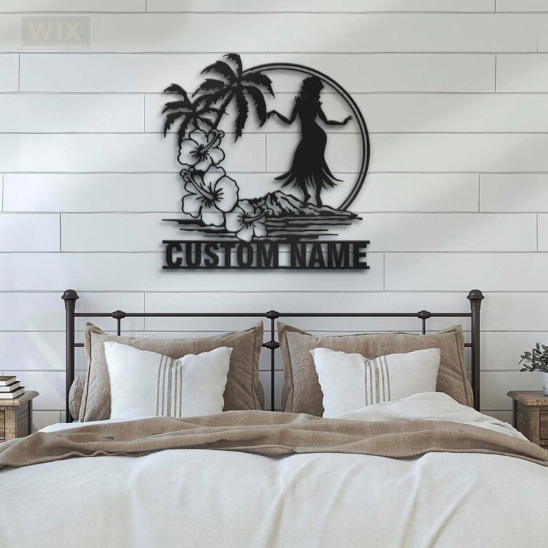 Flower Led Metal Sign - Wix Decor