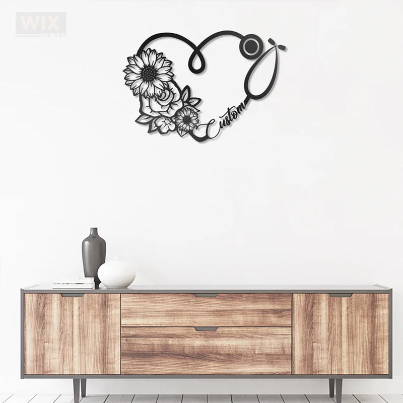 Flower Led Metal Sign – Wix Decor
