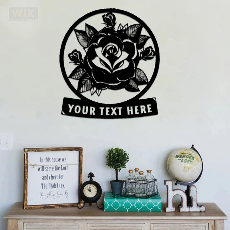 Flower Led Metal Sign – Wix Decor