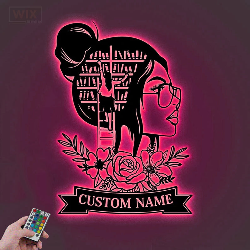Flower Led Metal Sign – Wix Decor