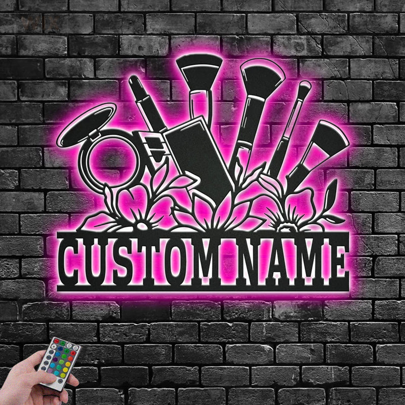 Flower Led Metal Sign – Wix Decor