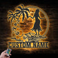 Flower Led Metal Sign - Wix Decor