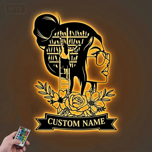 Flower Led Metal Sign – Wix Decor