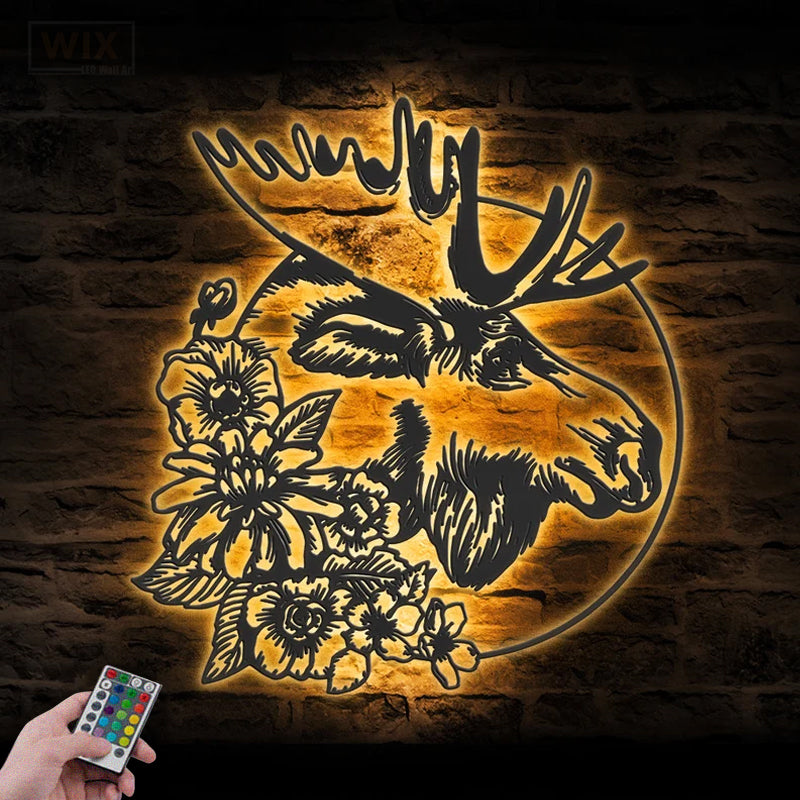 Flower Led Metal Sign – Vinamaker