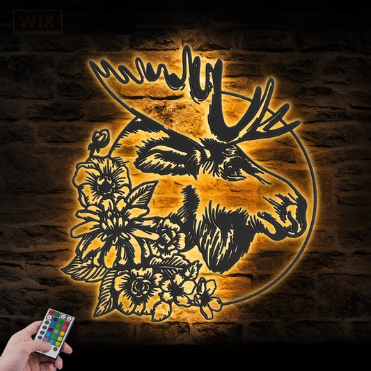 Flower Led Metal Sign – Vinamaker