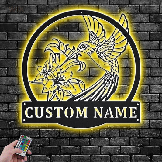 Flower Led Metal Sign – Wix Decor