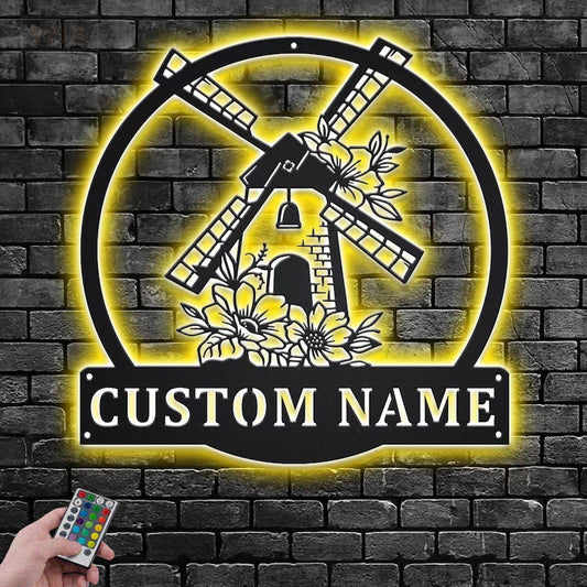 Flower Led Metal Sign – Wix Decor