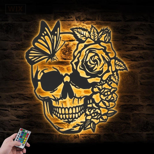 Flower Led Metal Sign – Wix Decor