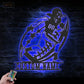 Football Led Metal Sign - Wix Decor
