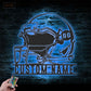 Football Led Metal Sign - Wix Decor