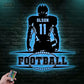 Football Led Metal Sign - Wix Decor