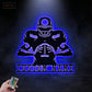 Football Led Metal Sign - Wix Decor