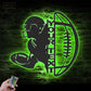 Football Led Metal Sign - Wix Decor