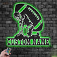 Football Led Metal Sign - Wix Decor