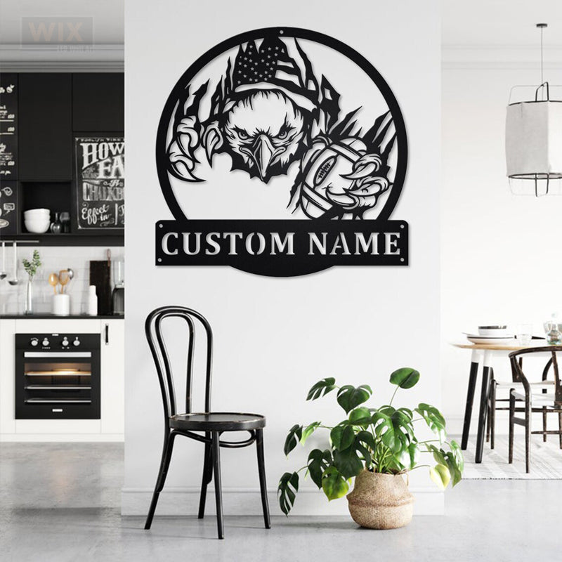 Football Led Metal Sign - Wix Decor