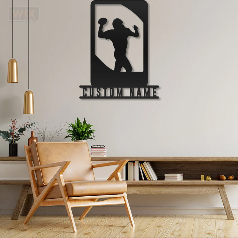 Football Led Metal Sign - Wix Decor