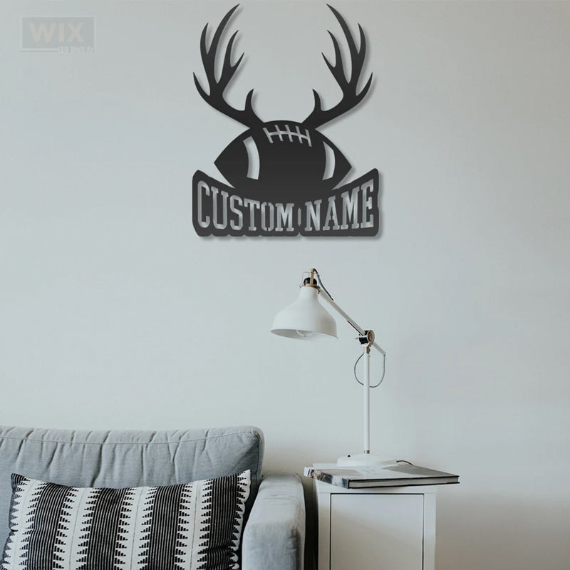 Football Led Metal Sign - Wix Decor