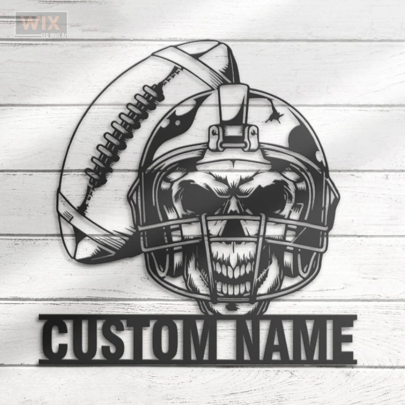 Football Led Metal Sign - Wix Decor