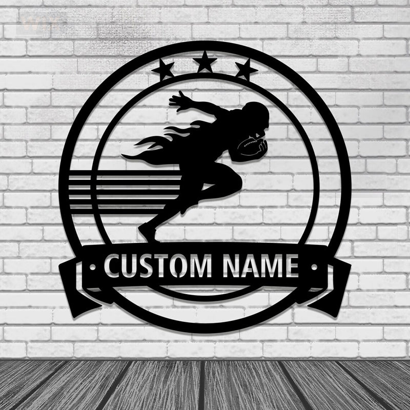 Football Led Metal Sign - Wix Decor