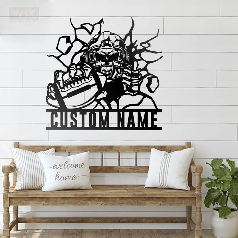 Football Led Metal Sign - Wix Decor