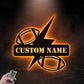 Football Led Metal Sign - Wix Decor