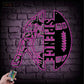 Football Led Metal Sign - Wix Decor