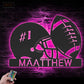 Football Led Metal Sign - Wix Decor