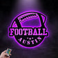 Football Led Metal Sign - Wix Decor