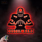 Football Led Metal Sign - Wix Decor