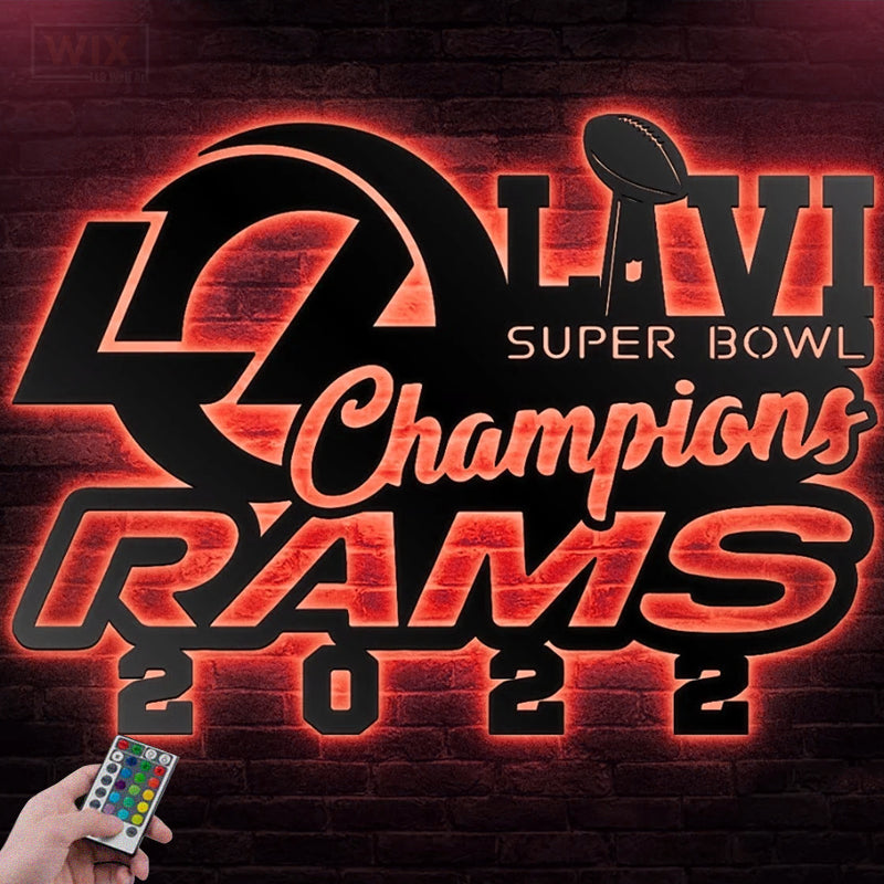 Football Led Metal Sign - Wix Decor