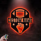 Football Led Metal Sign - Wix Decor