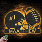 Football Led Metal Sign - Wix Decor