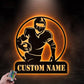 Football Led Metal Sign - Wix Decor